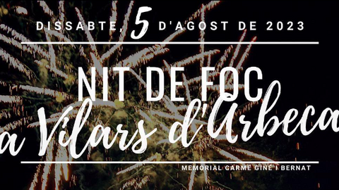 Nit de foc a Vilars d'Arbeca