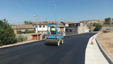 Obres d'asfaltatge a Claravalls - Foto: Aj. de Tàrrega