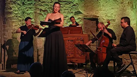 Un instant del darrer concert de la 12a edició del FeMAP, a càrrec de Maria Hinojosa
Data de publicació: dimarts 22 d’agost del 2023, 09:53
Localització: Estamariu
Autor: Cedida a l'ACN pel FeMAP