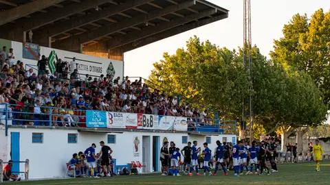 Partit amistós entre el Lleida Esportiu i el CFJ Mollerussa, disputat a Ivars d'Urgell - Foto: Jordi VInuesa