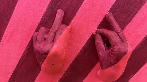 Algunes de les obres que formen part de l'exposició 'PinkPankPunkX' - Foto: Oriol Bosch