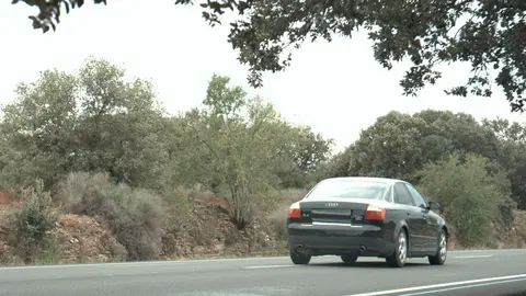 El vehicle enxampat circulant a 185 km/h per la L-310 a Plans de Sió - Foto: Cedida pels Mossos d'Esquadra