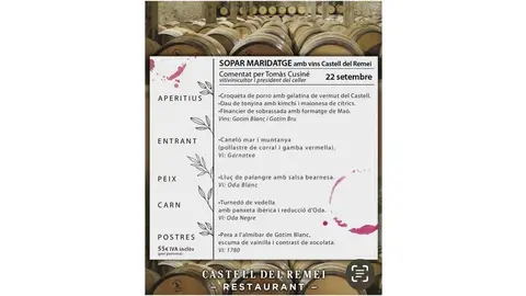 Sopar Maridatge al Castell del Remei