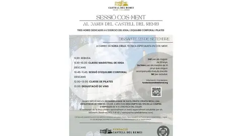 Sessió Cos-Ment als jardins del Castell del Remei