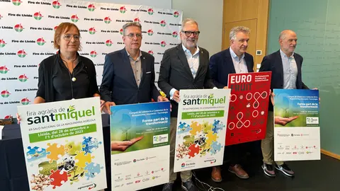 Els patrons de Fira de Lleida en la presentació de la 69a edició de la Fira de Sant Miquel - Foto: Oriol Bosch