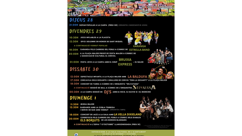 Cartell Programa Festa Major Sant Miquel 2023