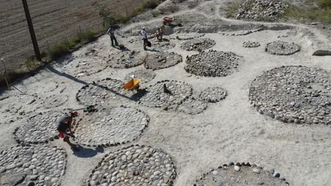 Els treballs, a vista de dron - Foto: GIP-UdL