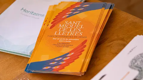 Activitat durant la jornada de dissabte de la primera edició de Sant Miquel de les Lletres a Lleida - Foto: Jordi Vinuesa