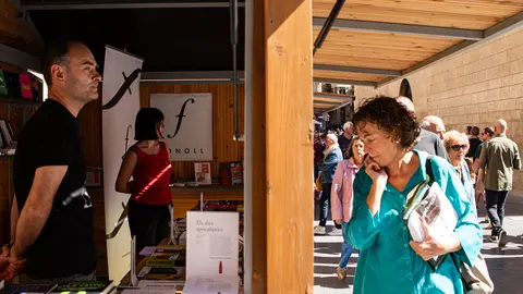 Activitat durant la jornada de dissabte de la primera edició de Sant Miquel de les Lletres a Lleida - Foto: Jordi Vinuesa