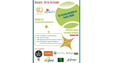 Torneig Solidari de Tennis AREMI