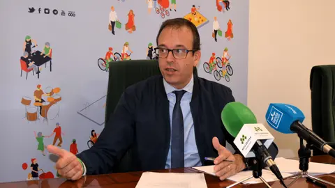 Marc Solsona durant la roda de premsa - Foto: Ajuntament de Mollerussa