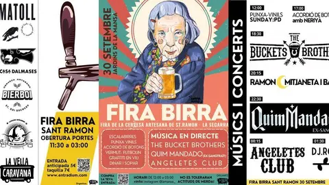 Cartell Fira Birra Sant Ramon