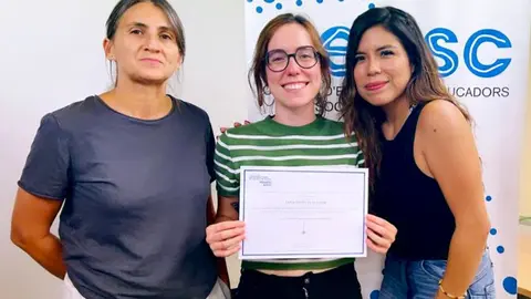 L'educadora social Anna Mateus va rebre dijous el reconeixement del Col·legi d'Educadores i Educadors Socials de Catalunya - Foto: Col·legi d'Educadores i Educadors Socials de Catalunya a Lleida