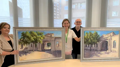 Donació pintures a l'HUSM per part de l'artista Mercè Humedas - Foto: Hospital Universitari de Santa Maria