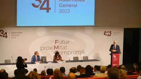 L'alcalde de Lleida, Fèlix Larrosa, dona la benvinguda als assistents de l'FMC - Foto: Ajuntament de Lleida