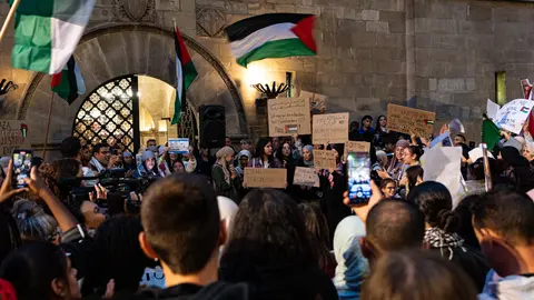 Manifestació en solidaritat al poble palestí a Lleida - Foto: Jordi Vinuesa