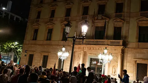 Manifestació en solidaritat al poble palestí a Lleida - Foto: Jordi Vinuesa
