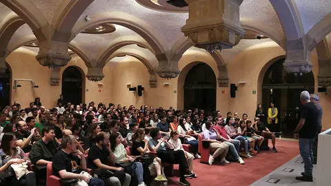 Un moment de la projecció del film de ‘El detectiu Conan: Black iron submarine’ (2023) del director Yuzuru Tachikawa al Palau de la Generalitat
Data de publicació: dissabte 28 d’octubre del 2023, 17:18
Localització: Barcelona
Autor: Guillem Roset