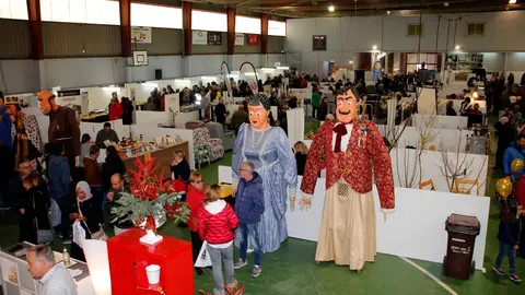 Els gegants vetllant per la Fira de l'Oli Verd de Maials