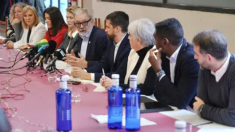 L'alcalde va presidir aquest dimecres un esmorzar amb els mitjans de comunicació - Foto: Mario Gascón (Paeria de Lleida)
