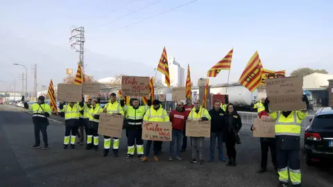 Vaga de treballadors de l'empresa de transports Teifer de Lleida - Foto: Oriol Bosch