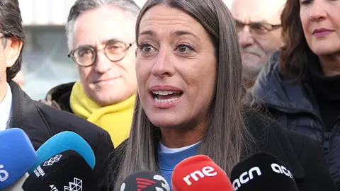 Míriam Nogueras durant l'atenció als mitjans a les Borges Blanques
Data de publicació: diumenge 21 de gener del 2024, 12:38
Localització: Les Borges Blanques
Autor: Ignasi Gómez