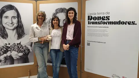 Tres de les quatre guissonenques que s'han incorporat al projecte 'Dones transformadores'