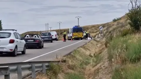 Imatge del lloc de l'accident, a la C-26. Foto: ACN