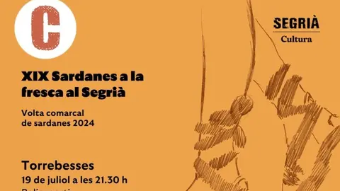 Cartell de Sardanes a la Fresca de Torrebesses. Foto: Ajuntament de Torrebesses