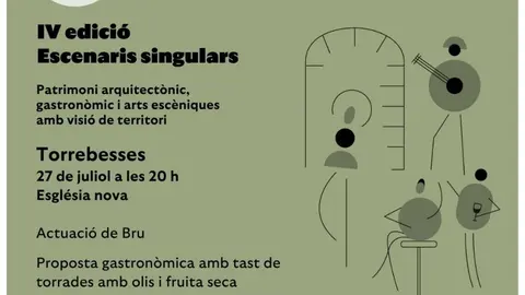 Cartell d'Escenaris Singulars. Foto Consell Comarcal del Segrià
