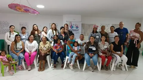Inauguració de l'exposició de Dones resilents a Medellín. Foto Grup Cultural Garrigues