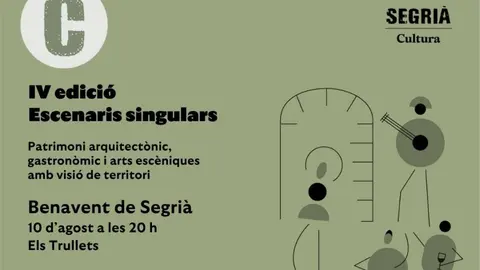 Cartell d'Eacenaris Singulars. Foto Consell Comarcal del Segrià
