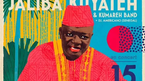 Cartell del concert de música africana de les Borges Blanques. Foto_ Ajuntament de Les Borges Blanques