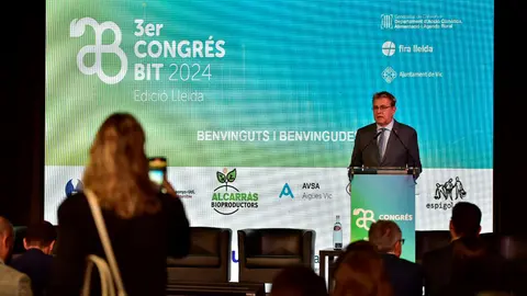 El president de la Diputació de Lleida, Joan Talarn, durant la presentació | ACN