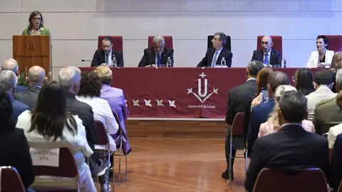 Un moment de la lliçó magistral  Foto: UdL