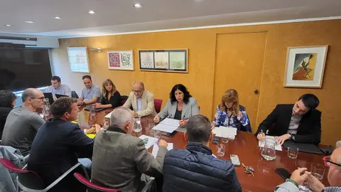 Imatge de la reunió preparació convocatòria ajuts per a allotjaments. Foto:
