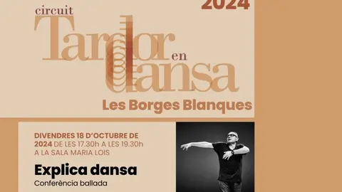 Cartell de Tardor en Dansa. Foto: Ajuntament de les Borges Blanques