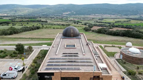 Plaques solars del Parc Astronòmic del Montsec. Foto: Cedida per FGC