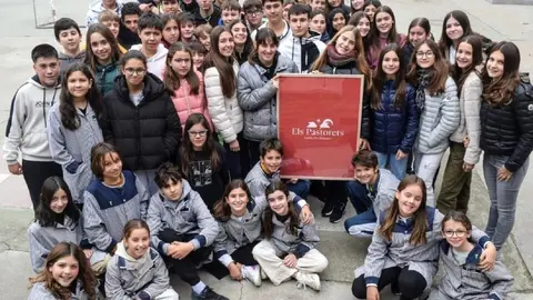 Alumnes de l'Escola Pia que participen als Pastorets