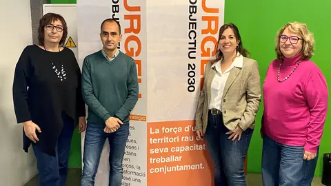 Presentació amb autoritats de l'Ajuntament de Tàrrega i el Consell Comarcal de l'Urgell. Foto: Ajuntament de Tàrrega