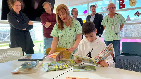 El nou espai lúdic de l'Hospital Arnau de Vilanova. Foto: ACN