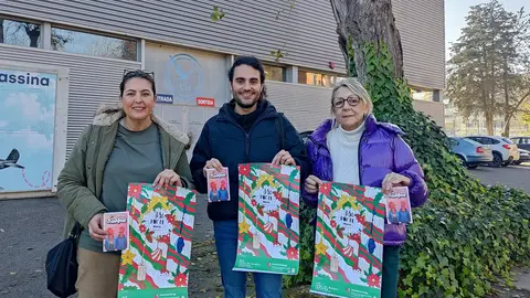 Presentació davant el Pavelló del Club Natació Tàrrega. Foto: Ajuntament de Tàrrega