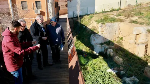 L'alcalde de Lleida, Fèlix Larrosa, durant una visita a la Cuirassa, l'antic barri jueu de Lleida. Autor: Mario Gascón / Paeria de Lleida