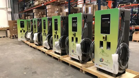 Carregadors elèctrics per a cotxes. Foto: Cedida pel Patronat de Turisme de la Diputació de Lleida