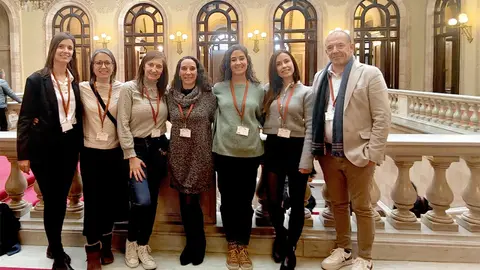 Les representants del COILL, al Parlament. Foto: ACN