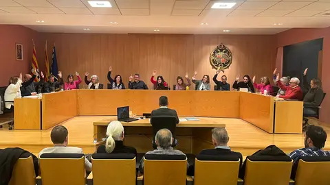 Aprovació per unanimitat de la moció en favor de la sobirania energètica. Foto: Ajuntament de Tàrrega