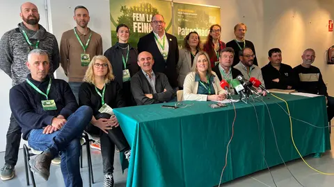 La nova comissió permanent d'Unió de Pagesos, escollida en el marc del XIV Congrés Nacional del sindicat a Mollerussa. Foto: ACN