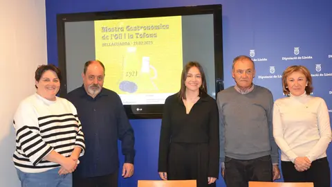 Presentació la 6a Mostra Gastronòmica de l’Oli i la Tòfona de Bellaguarda. Foto: Diputació de Lleida
