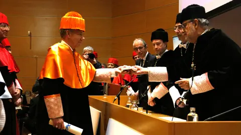 Juan Manuel Santos, doctor honoris causa pel Campus Iberus. Foto: ACN