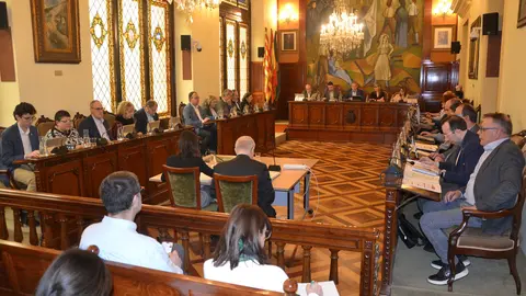 Imatge del ple de febrer de la Diputació de Lleida. Foto: Diputació de Lleida